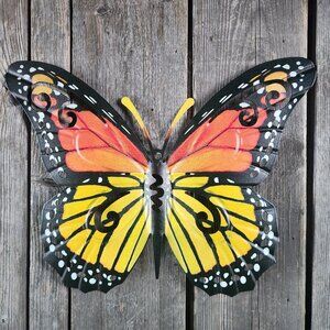 Monarch Metal Butterfly, Dim: 14" L x 11" H